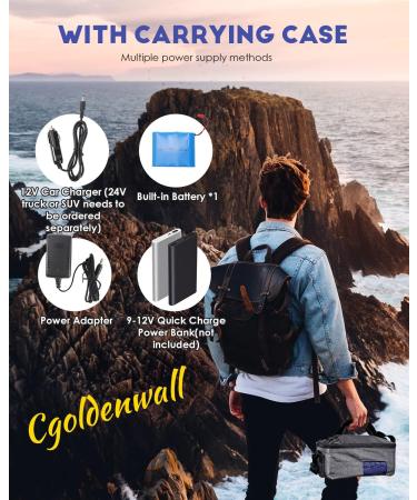 CGOLDENWALL Insulin Cooler Travel Case with Intelligent Temperature Control - Portable Medicine Refrigerator for Home, Car, and Travel - Buy Online on GoSupps.com