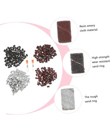 Housoutil 1 Set Nail Sand Circle Cap Drill Set Resin Abrasive Cloth Foot - Buy Online on GoSupps.com