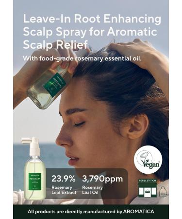 AROMATICA Rosemary Scalp Strengthening Duo Set - Nourish & Relieve Itchy Scalp with Food-Grade Rosemary Oil - Sulfate Silicone & Paraben Free - International Shipping Available - Buy Online on GoSupps.com
