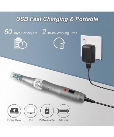 Dr Pen M8 Microneedling Pen - Electric Wireless Derma Pen for Face - Adjustable Microneedle Dermapen - 8pc Set for Home Use - Perfect Valentine's Day & Mother's Day Gift - Buy Online on GoSupps.com