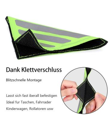 Leboom Reflectors Stroller Set - 4 Universal Safety Reflectors with Velcro for Strollers Buggies and Bicycle Trailers - Buy Online on GoSupps.com