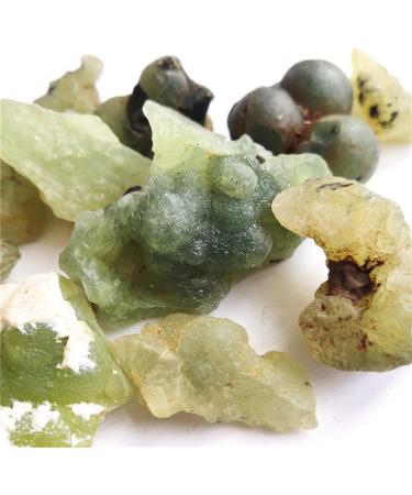VAGILO 100g Natural Prehnite Grapestone Green Prehnite Silicate Minerals Home Decoration Jewelry Processing 2-5cm 80-100g - Buy Online on GoSupps.com