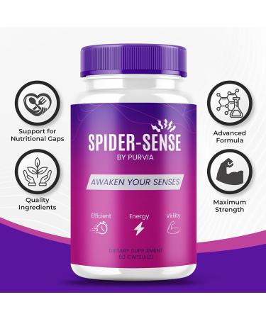 (2 Pack) Spider Sense Pills - SpiderSense Pills Supplement Spider-Sense Advanced Strength Formula SpiderSense Overall Health Support Spider Sense Maximum Wellness Supplement Formula (120 Capsules) - Buy Online on GoSupps.com