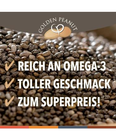 GOLDEN PEANUT Bio Chia Salvia hispanica 2 x 1 kg de graines de chia biologique contr l e naturelles sans gluten - Buy Online on GoSupps.com