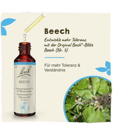 Original Bach Flower Drops No. 3 Beech - Enhance Empathy & Lightness | 20ml - Buy Online on GoSupps.com