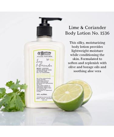 C.O. Bigelow Village Perfumer Lime Coriander Body Lotion - No. 1536 | Moisturizing Lotion for Women and Men | 10 fl oz - Buy Online on GoSupps.com