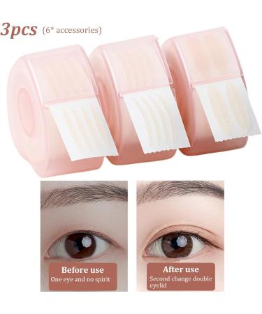 Double Eyelid Tape 3 Rolls Instant Eyelid Lifter Strips 3 Styles Glue Free Invisible Hooded Eyelid Lifter Strips Breathable Eyelid Tapes for Droopy Eyes Double Eyelid Tape - Buy Online on GoSupps.com