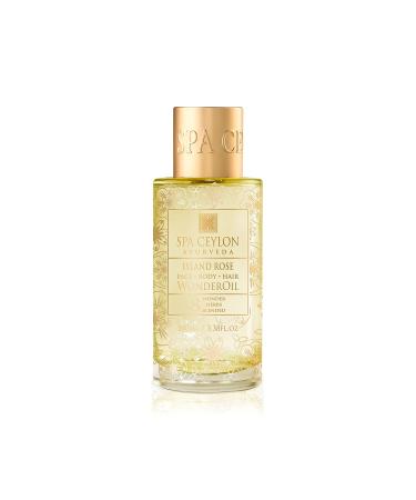 SPA CEYLON Wonder Oil Island Rose - Luxurious Moisturizing Body Oil for Skin & Hair | Vegan Non-Greasy Organic Formula with Ayurvedic Herbs - Buy Online on GoSupps.com