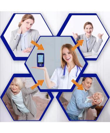 NinetinGel Tens Unit Muscle Stimulator - EMS Muscle Relaxer Ab Stimulator | 16 Pads with Protective Case | Ideal for Pain Relief & Muscle Relaxation - Blue - Buy Online on GoSupps.com