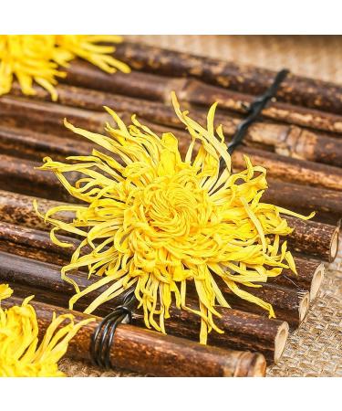SIJIYUNLI-Golden Chrysanthemum 20g/0.7oz Non caffeinated loose tea floral tea suitable for people with breath clearing internal heat White Chrysanthemum Flower Tea Flower Tea - Buy Online on GoSupps.com
