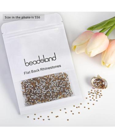 Beadsland 1440 Pieces Flat Back Rhinestones - Citrin SS6 Nail Crystals for Stunning Nail Art - Buy Online on GoSupps.com