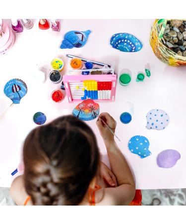Lechloris Shell Painting DIY Crafts Kit for Kids Ages 4-12 - 44PCS Mixed Seashells for Boys & Girls - Arts and Crafts for Birthday & Easter Gifts - Buy Online on GoSupps.com