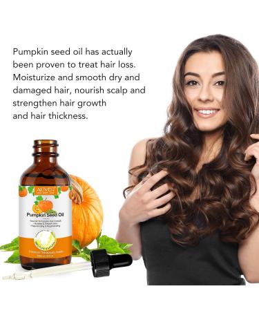 Cold-Pressed Pumpkin Seed Oil for Hair Growth & Scalp Circulation - 60ml Aromatherapy Massage & Skin Oil for Women & Men - Buy Online on GoSupps.com