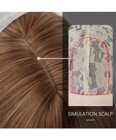 Oefei 24-Inch Long Corrugated Strawberry Blonde Wig | Natural Synthetic Heat-Resistant Hair for Women | Perfect for Daily Wear Parties & Cosplay - Buy Online on GoSupps.com