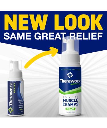 Theraworx Relief Fast-Acting Foam for Leg & Foot Cramps | Alleviate Muscle Soreness | International Shipping Available - Buy Online on GoSupps.com
