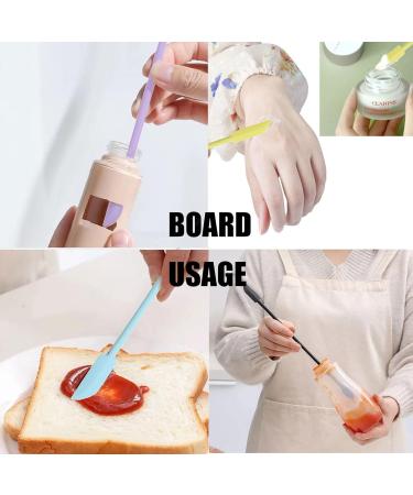 Fracoda Mini Silicone Makeup Spatula Set - 4 Pcs Cosmetic Beauty Spatula for Thin Jar & Lotion Bottle - Reusable & Long Lasting - Buy Online on GoSupps.com