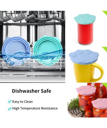 Silicone Pet Food Can Covers - 6 Pack Leakproof Lids for Dog and Cat Canned Food - Buy Online on GoSupps.com