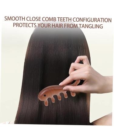 Magiclulu Sandalwood Comb Set - 4 Piece Fish Form Gua Sha Facial Massage Tools & Wooden Combs for Natural Skincare - Buy Online on GoSupps.com