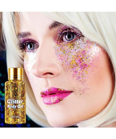  LINGJIONG Glitter gel for body makeup eyes hair nails DIY festivals parties makeup parties makeup 30 l - Buy Online on GoSupps.com