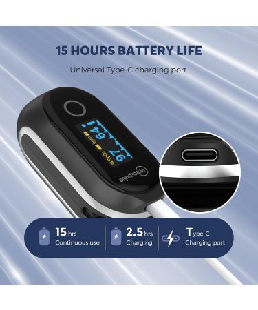 Buy Continuous Pulse Oximeter Fingertip - Rechargeable Bluetooth O2 Monitor with 8-10 Hours Storage SpO2 & Pulse Rate Tracking APP & PC Reports Audio Reminder - International Shipping Available - Buy Online on GoSupps.com