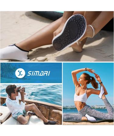 Simari Water Shoes for Men & Women - Quick-Drying Aqua Shoes | Bathing Beach & Swimming Footwear | SWS001 P nktchen Black 44/45 EU - Buy Online on GoSupps.com