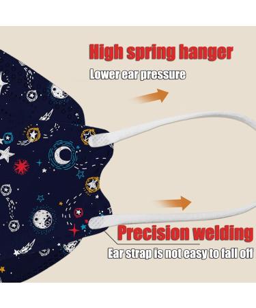 Genetic 10-Pack Kids 3D Fish Shape Cloth Masks - Breathable & Disposable Mouth Protection for Outdoor Use - Buy Online on GoSupps.com