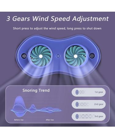 Electric Massage Anti-Snoring Device | Adjustable Smart Snoring Stopper for Better Nose Breathing | Double Eddy Current Fan Design | White (Size: 60 x 25.2 x 39mm) - Buy Online on GoSupps.com