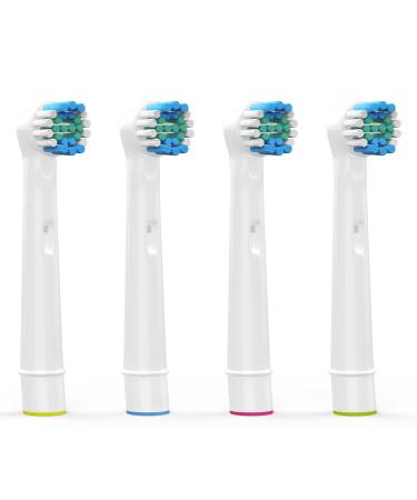 Replacement Brush Heads Refill 4 pack fits Oral B Electric Toothbrush Precision Floss Pro White Sensitive Gum Care Cross Sensi Whitening 4 Count By WyFun