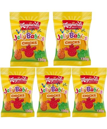 5 x Maynards Bassetts Jelly Babies Chicks Bag 130g - Buy Online on GoSupps.com