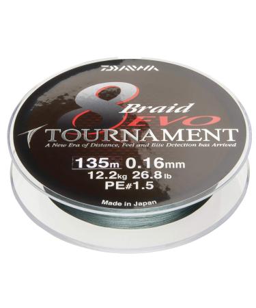 Daiwa Tournament 8 Braid EVO 0.18mm 15 8kg 135m dg Braided Line