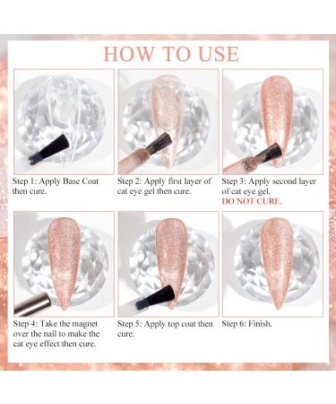Supwee Nude Smoothie Wide Cat Eye Gel Nail Polish 10ML - Soak Off UV/LED Gel Polish with Magnetic Stick - Buy Online on GoSupps.com