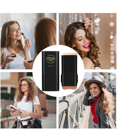 Foundation Stick - Foundation Makeup Stick Concealer Basic Pen 15g Moisture Reason for Women | Cream for Girls Doppelkopf-Concealer Face Primer for Girls - Buy Online on GoSupps.com