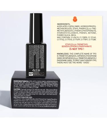 Beautilux Base Builder Gel en Flacon - Gel BIAB Auto-nivelant Sans HEMA et Sans TPO pour Renfort et Prolongation des Ongles 7mlx6pcs - Application Facile - Pour French Manucure et Nail Art HY-0106 - Buy Online on GoSupps.com