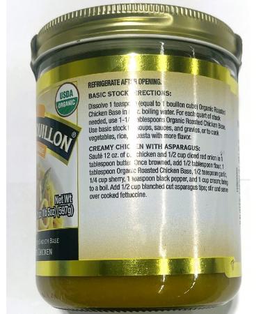 Organic Roasted Chicken Base - 21oz Jar, Made with Seasoned Roasted Chicken | USDA Organic | Better Than Bouillon - Buy Online on GoSupps.com