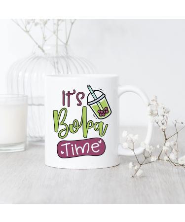 Tapioca Milk Tea Gift It's Boba Time Mug Bubble Tea Drinker Gift Funny Milk Tea Gift Boba Lover Gift Boba Tea Mug for Daughter