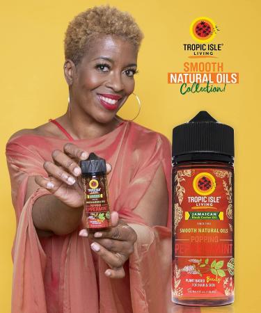 Tropic Isle Living Popping Peppermint Oil for Hair Growth & Skin Care - 4oz - Buy Online on GoSupps.com
