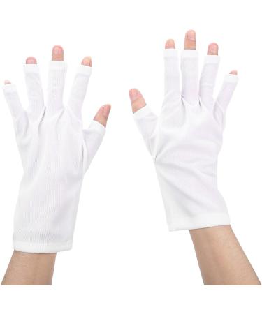 Nail Art Skin Care Glove Anti-UV Polyester 8.7x4 Inch Nail Art UV Protection Gloves 1 Pair for Hiking Driving Activities (BROLEO3mpiw1rzq9-12) - Buy Online on GoSupps.com