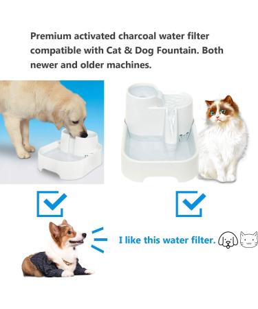 12 Pack Water Filter Compatible with Cat Dog Mate Fountain - Pet Cartridges Replacement - Buy Online on GoSupps.com