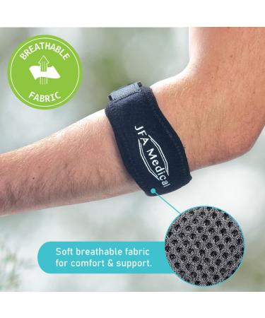 JFA Medical Tennis Elbow Golfers Support Strap/Elbow Brace - Relieve Pain and Improve Performance - Buy Online on GoSupps.com