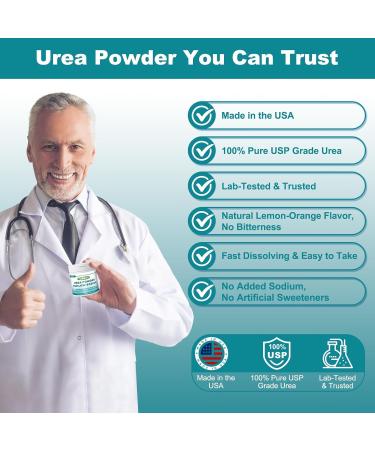 454g Stabilized Urea Powder for Hyponatremia Low Sodium & SIADH | USP-Grade Urea Powder Supports Healthy Sodium Balance Easy to Dissolve Pleasant Taste - Buy Online on GoSupps.com