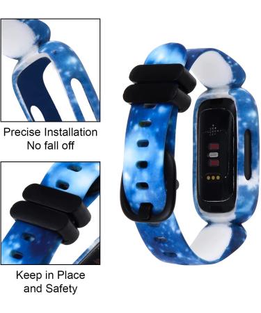 Baaletc Compatible with Fitbit Ace 3 Bands for Kids  Soft Pattern Printed Floral Band Accessories Wristbands Replacement for Fitbit Ace 3 Boys Girls Blue Sky - Buy Online on GoSupps.com