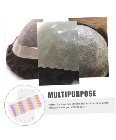 DOITOOL 8 Sheets Traceless Wig Film Hair Ribbons Wig Glue Stickers Wig Tape Strips Lace Tape for Wigs Double Sided Tape Wig Stuff Wig Adhesive for Lace Front Hair Wig Tape Scalp - Buy Online on GoSupps.com