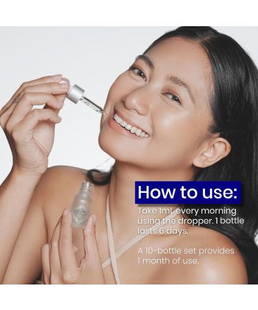 Relumins Liquid Glutathione Oral Supplement 7500mg Advanced Formula with Vitamin C Booster Fast Absorbing Tangerine Flavor Vegan Halal & Kosher Certified 5 Mini Bottles 7500mg Tangerine - Buy Online on GoSupps.com