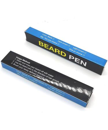  Bprtcra Water and Sweat Resistant Beard Pencil for Men - Ideal for Effectively Repair Face Hair - Waterproof and Sweat Resistant Solution - Black - Buy Online on GoSupps.com