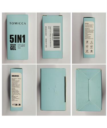 Tomicca 5-in-1 Nude-Rosa Builder Nail Gel 15ml | UV/LED Gel for Nail Extensions Strengthening & Design - Buy Online on GoSupps.com
