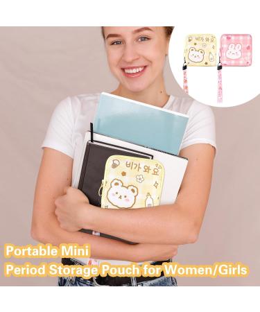 Mini Women s Period Bag Set - AndiBro Zippered Storage Pockets for Tampons & Cosmetics - Portable & Cute Coin Purse - 2 Pack - Buy Online on GoSupps.com