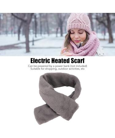 Heated Neck Scarf | USB Heated Wrap for Men & Women | Soft & Warm Winter Neck Pillow in Gray - Buy Online on GoSupps.com