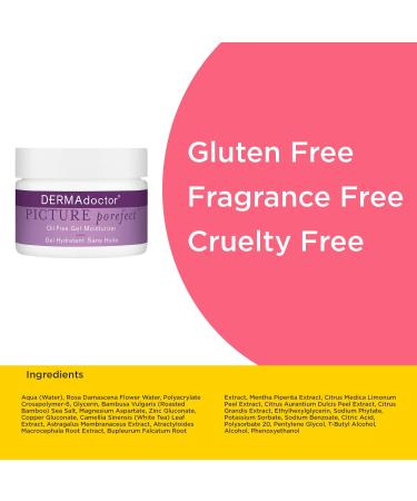 DERMAdoctor Picture Porefect Oil Free Facial Moisturizer | Pore Minimizer for Oily Skin | Zinc & Copper Peptides | Daily Lotion for Men & Women | 1.69 oz - Buy Online on GoSupps.com