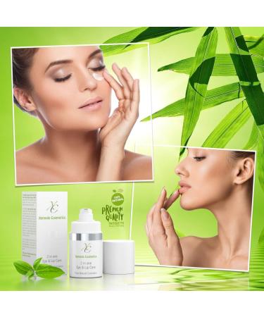 Xemeda Cosmetics 2-in-1 Eye & Lip Care | Anti-Wrinkle Cream for Dark Circles & Dry Lips | Natural German Formula - 15ml - Buy Online on GoSupps.com