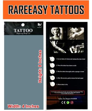 Chinese Japanese Letters Text Temporary Tattoos - 2 Sheets Fake Body Art for Teens Men Women - Buy Online on GoSupps.com